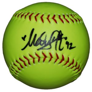 MARY IAKOPO signed (BANDITS) Texas Longhorns Softball 12" BECKETT BAS BT78224