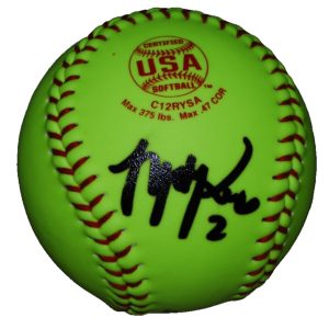 SYDNEY ROMERO signed (TALONS) Mexico 2020 Oklahoma Softball BECKETT BAS BT78214
