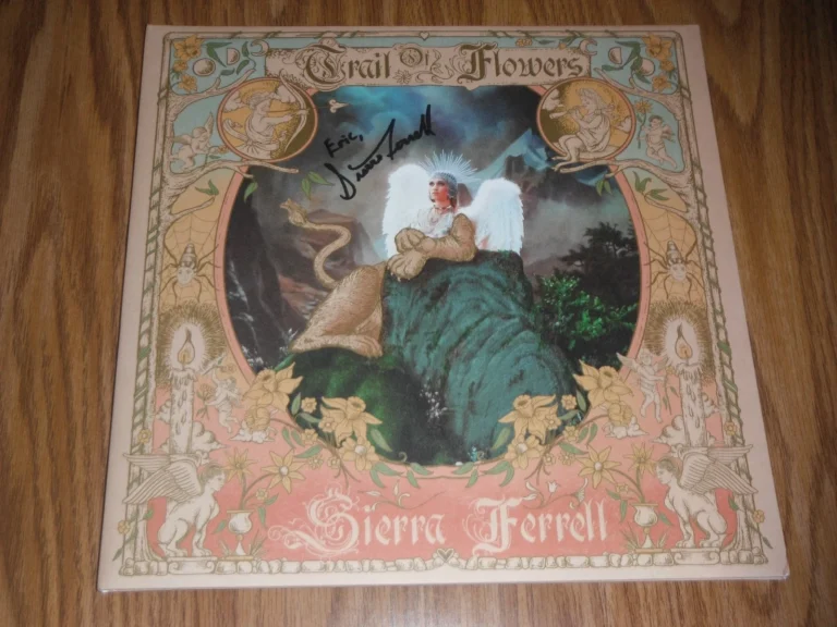 SIERRA FERRELL SIGNED TRAIL OF FLOWERS VINYL ALBUM