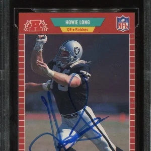 OAKLAND RAIDERS HOF HOWIE LONG signed autographed 1989 PRO SET CARD BECKETT BAS