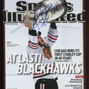 JONATHAN TOEWS signed autographed SPORTS ILLUSTRATED MAGAZINE BECKETT (BAS) 🎁