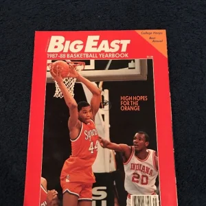 BIG EAST BASKETBALL 1987 1988 YEARBOOK Derrick Coleman Cover Syracuse