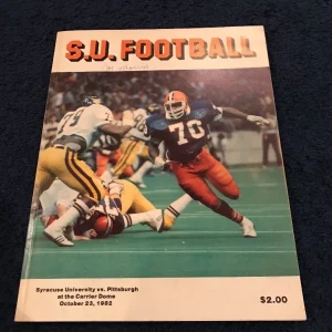 SYRACUSE UNIVERSITY FOOTBALL Program vs Pittsburgh Dan Marino 1982 + Bonus