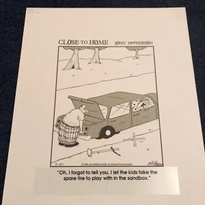 AWESOME CLOSE TO HOME ORIGINAL DAILY COMIC STRIP ART MCPHERSON 9/24/94