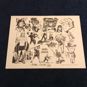 AWESOME Steve Canyon Lithograph Signed By Milton Caniff