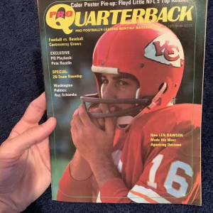 1972 Pro Quarterback Program Len Dawson Chiefs FLOYD LITTLE Rushing Champ