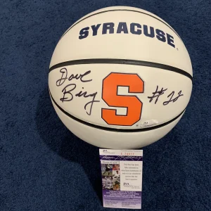 Dave Bing Signed Syracuse University Logo Basketball SU Pistons JSA