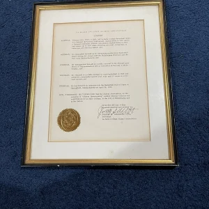 Personally Owned Tom Gola Award 1976 Lasalle College Salutation Award