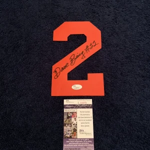 DAVE BING AUTOGRAPHED SYRACUSE BASKETBALL JERSEY NUMBER "2" JSA