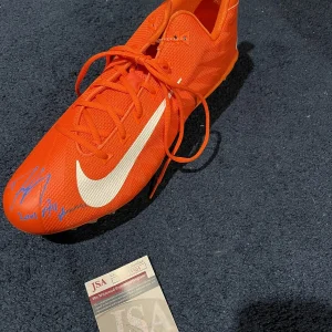 Signed Autographed Dwight Freeney Cleat JSA Syracuse Orange 2001 All American