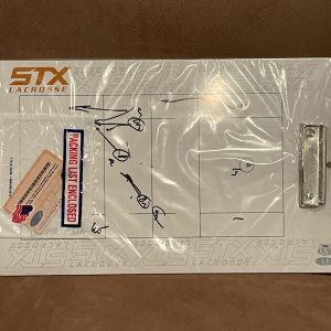 Syracuse University Lacrosse Game Used Clipboard Signed John Desko 2011