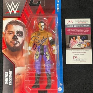 Santos Escobar Signed WWE Basic Series 127 Figure JSA COA