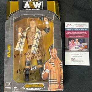 MJF Signed & Multi-Inscribed AEW Series 2 Action Figure JSA COA
