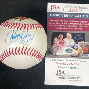 Yhonny Valera Signed Toledo Mud Hens Baseball Detroit Tigers JSA COA