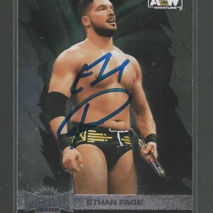 Ethan Page Signed 2022 AEW Metal Universe Card #94 WWE NXT
