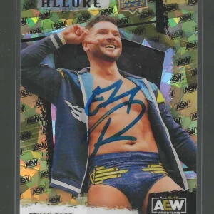 Ethan Page Signed 2022 Upper Deck Allure AEW Logo Card #29 027/299 WWE NXT