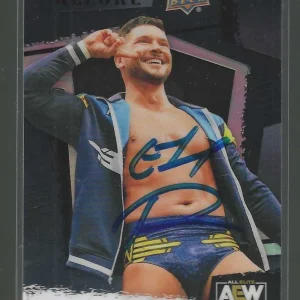 Ethan Page Signed 2022 Upper Deck Allure AEW Black Rainbow Card #29 WWE NXT