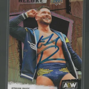 Ethan Page Signed 2022 Upper Deck Allure AEW Table Card #29 WWE NXT