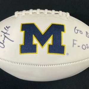 Adrian Arrington Signed & Inscribed "F-OSU" Michigan Wolverines Football JSA COA