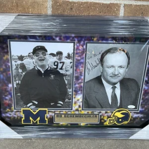 Bo Schembechler Signed Michigan Wolverines Framed 8x10 Photo JSA COA
