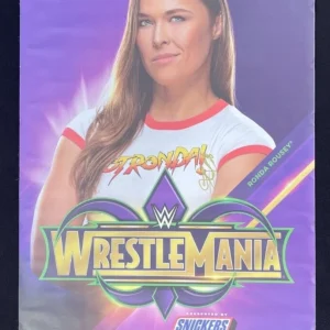 Ronda Rousey Signed WWE WrestleMania New Orleans 23.75x48.75 Street Banner JSA