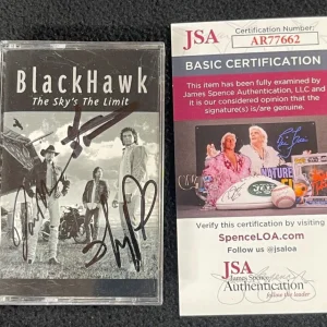 Blackhawk Signed The Sky's The Limit Cassete Tape Insert Van Stephenson JSA COA