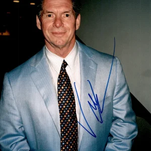 Vince McMahon Signed WWE 8x10 Photo WWF WCW AEW Mr. Beckett COA
