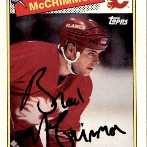 Brad McCrimmon Signed 1988-89 Topps Card #178 Calgary Flames