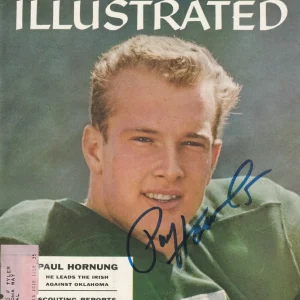 PAUL HORNUNG Signed 10/29/56 SPORTS ILLUSTRATED w/ Beckett Auth (BAS)