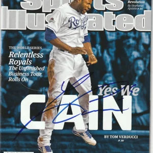 LORENZO CAIN Signed 11/2/15 SPORTS ILLUSTRATED Beckett Auth (BAS) NO LABEL!