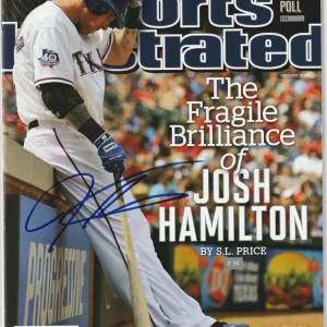 JOSH HAMILTON Signed 6/11/12 SPORTS ILLUSTRATED Beckett (BAS) No Label!