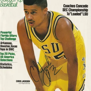 CHRIS JACKSON Signed 1989 STREET & SMITH'S Magazine Beckett Auth. (BAS) NO LABEL