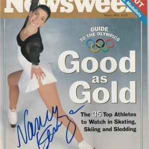 NANCY KERRIGAN Signed Winter 1994 NEWSWEEK Magazine Beckett (BAS) NO LABEL