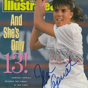 JENNIFER CAPRIATI Signed 3/19/90 SPORTS ILLUSTRATED Beckett (BAS) NO LABEL