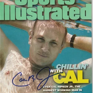 CAL RIPKEN, JR Signed 8/7/95 SPORTS ILLUSTRATED Beckett Auth (BAS) NO LABEL