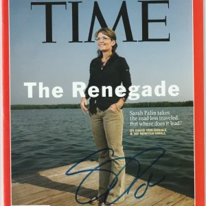 SARAH PALIN Signed 7/20/09 TIME Magazine Beckett Auth (BAS) NO LABEL