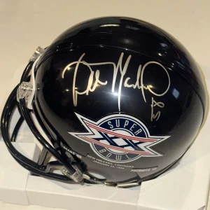 WILBER MARSHALL Signed SUPER BOWL XX VSR4 Mini-helmet w/ Schwartz COA & Insc