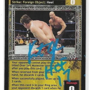 Kurt Angle Signed 2005 WWE Raw Deal Card #04 WWF