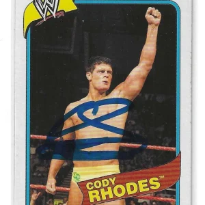 Cody Rhodes Signed 2007 Topps Heritage WWE Rookie Card #40 JSA COA