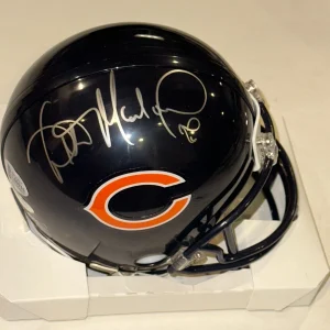 WILBER MARSHALL Signed BEARS Mini-helmet w/ Witnessed Beckett COA (BAS)