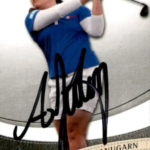 Ariya Jutanugarn Signed 2013 UD SP Authentic Golf Card R22 LPGA