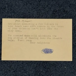 Fantastic Personally Owned Keith Moon Mailer The Who “looks Like The City Dump”