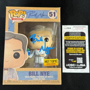 Bill Nye Signed The Science Guy Hot Topic Exclusive Funko Pop #51 JSA COA