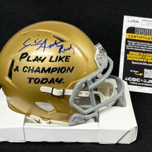 Sean Astin Signed "Rudy" Notre Dame Fighting Irish Exclusive Mini Helmet JSA COA