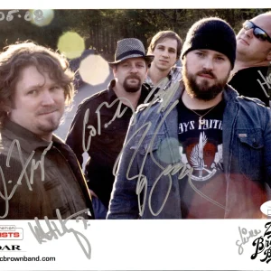 Zac Brown Band Full Signed 2008 Official Website Publicity 8x10 Photo JSA COA