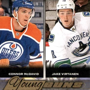 2015/16 UD Young Guns Canvas Connor McDavid/Jake Virtanen Rookie Card RC #C240