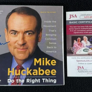 Mike Huckabee Signed Do The Right Thing Audiobook CD JSA COA