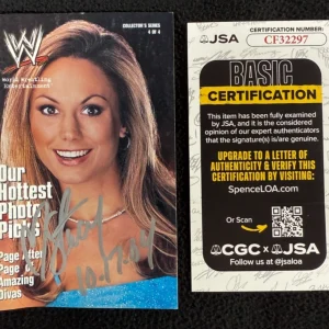 Stacy Keibler Signed WWE Mini Magazine #1 JSA COA WCW Miss Hancock