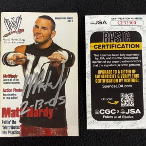 Matt Hardy Signed WWE Mini Magazine JSA COA TNA AEW