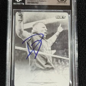 Dominik Dijakovic Signed 2020 Topps WWE Undisputed Printing Plate Card 1/1 Dijak